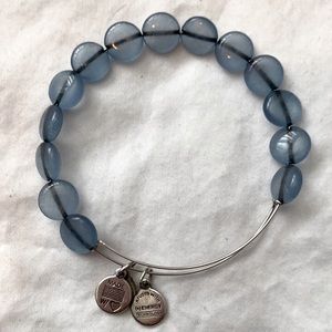 Alex and Ani blue beaded bracelet